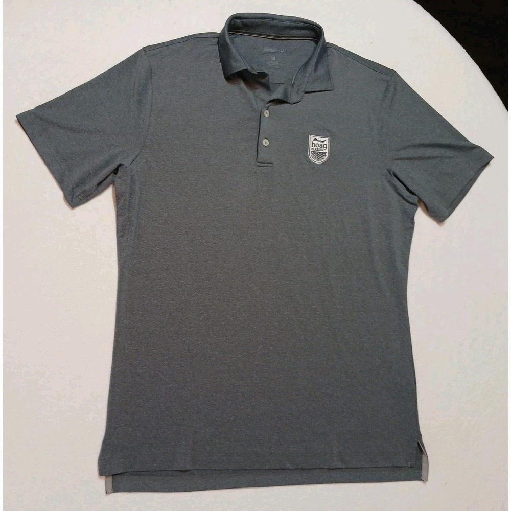 johnnie-O Mens M Golf Polo Shirt Gray Prep-Formance Hoag Classic Newport Beach